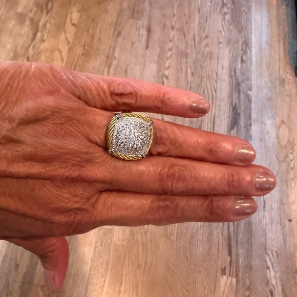 Charriol Steel and Gold Sapphire  Ring size 6 Beautiful Ring - Picture 7 of 9